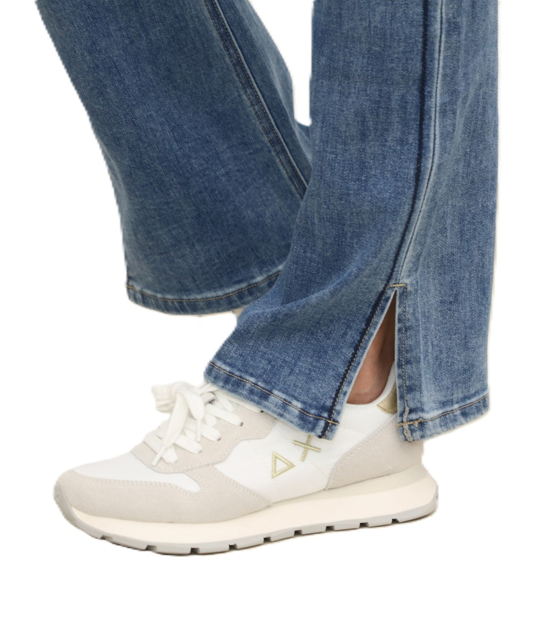 SUN68 SNEAKERS DONNA - ALLY GOLD SILVER BIANCO Z35202