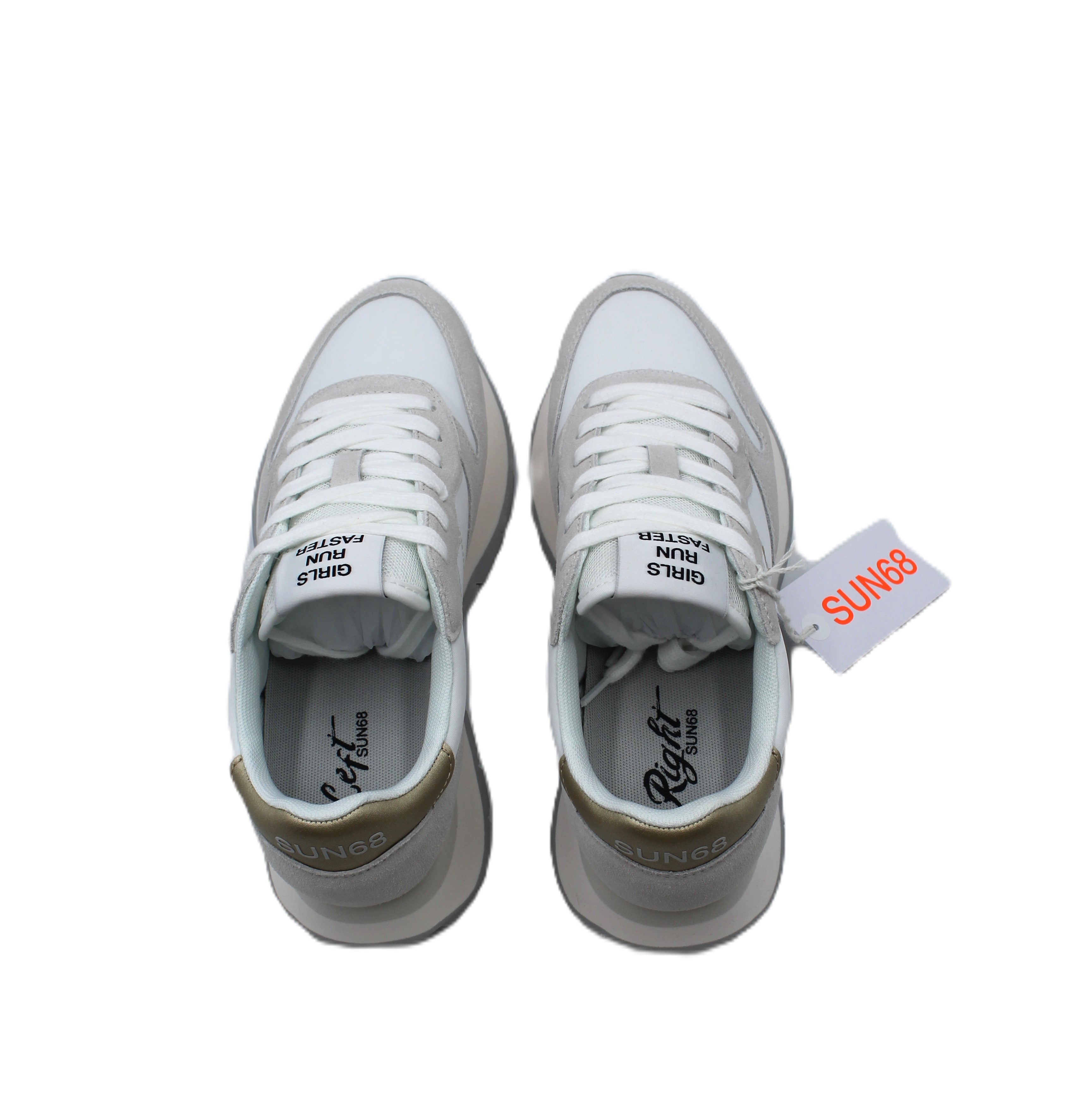 SUN68 SNEAKERS DONNA - ALLY GOLD SILVER BIANCO Z35202