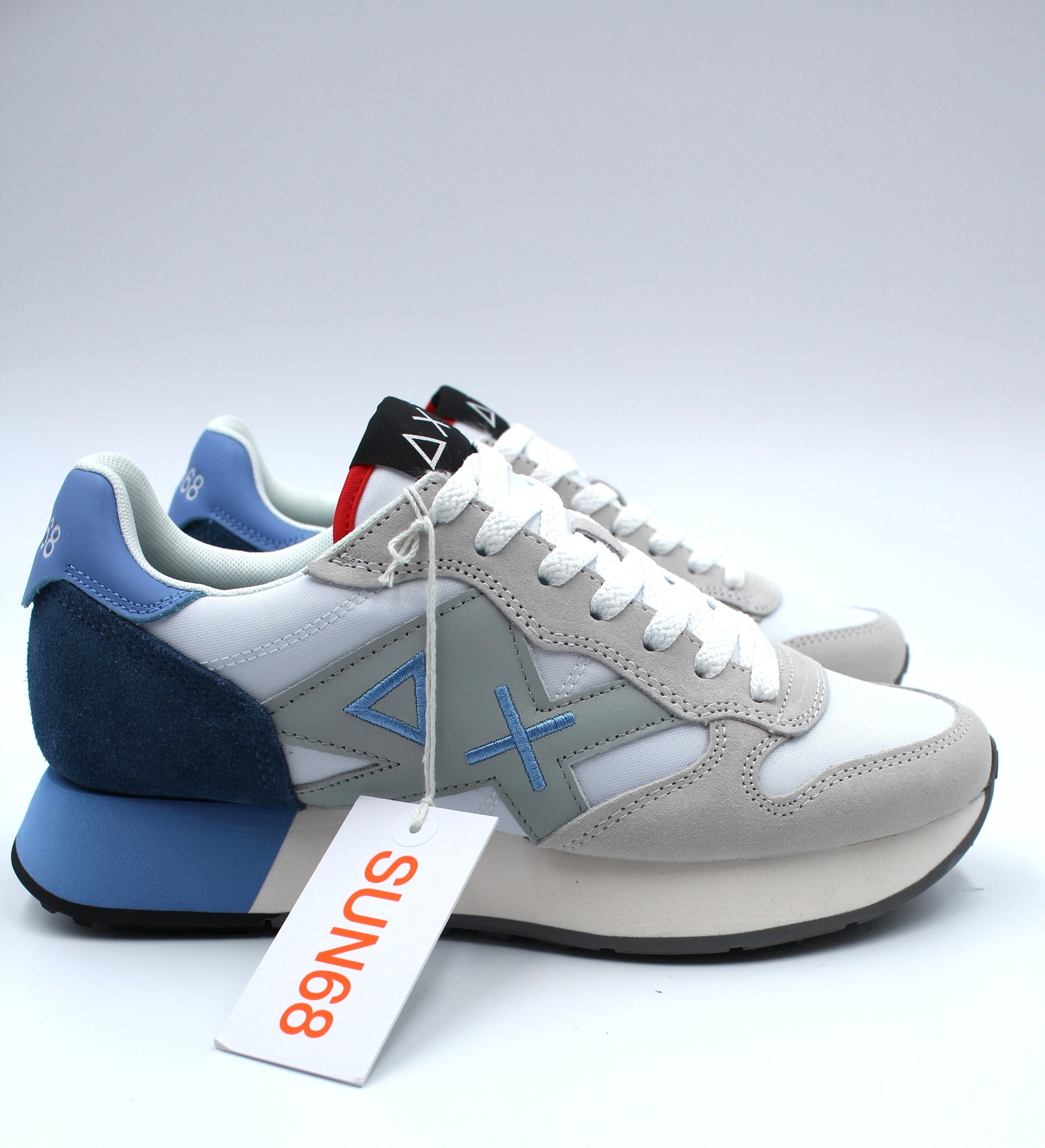 SUN 68 SNEAKERS UOMO - Z35111 JAKI 2.0 SOLID 01 BIANCO