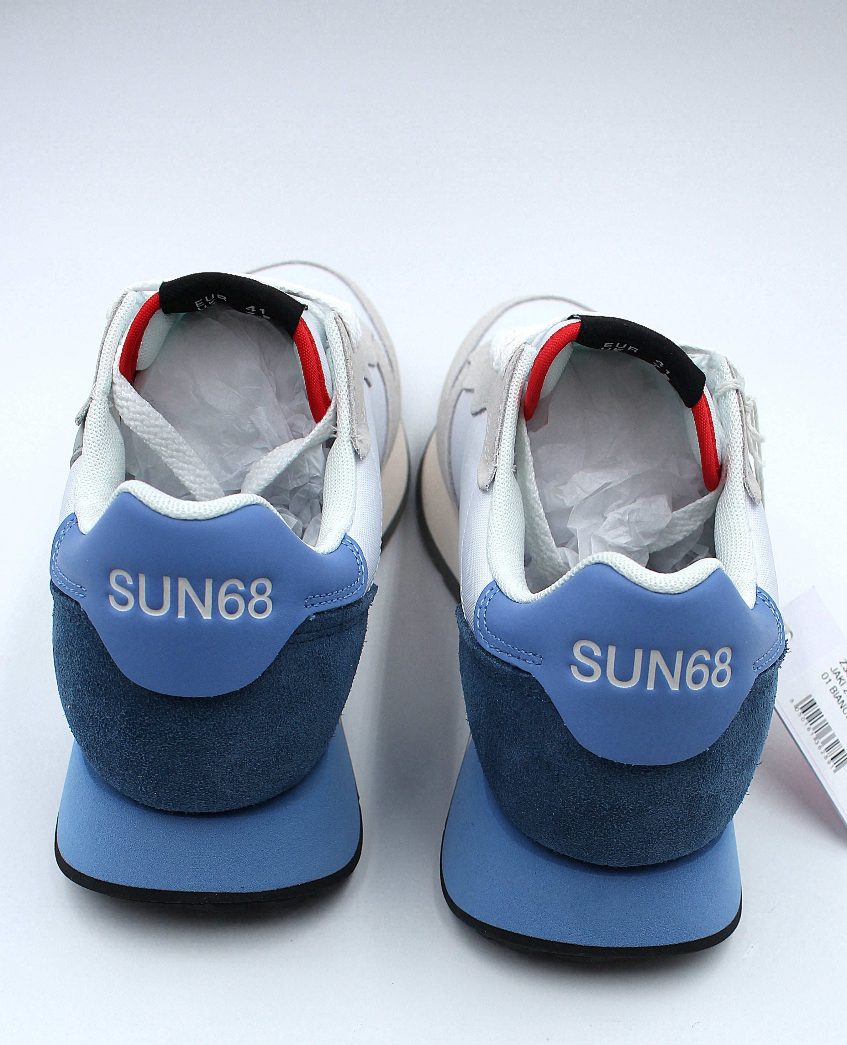 SUN 68 SNEAKERS UOMO - Z35111 JAKI 2.0 SOLID 01 BIANCO