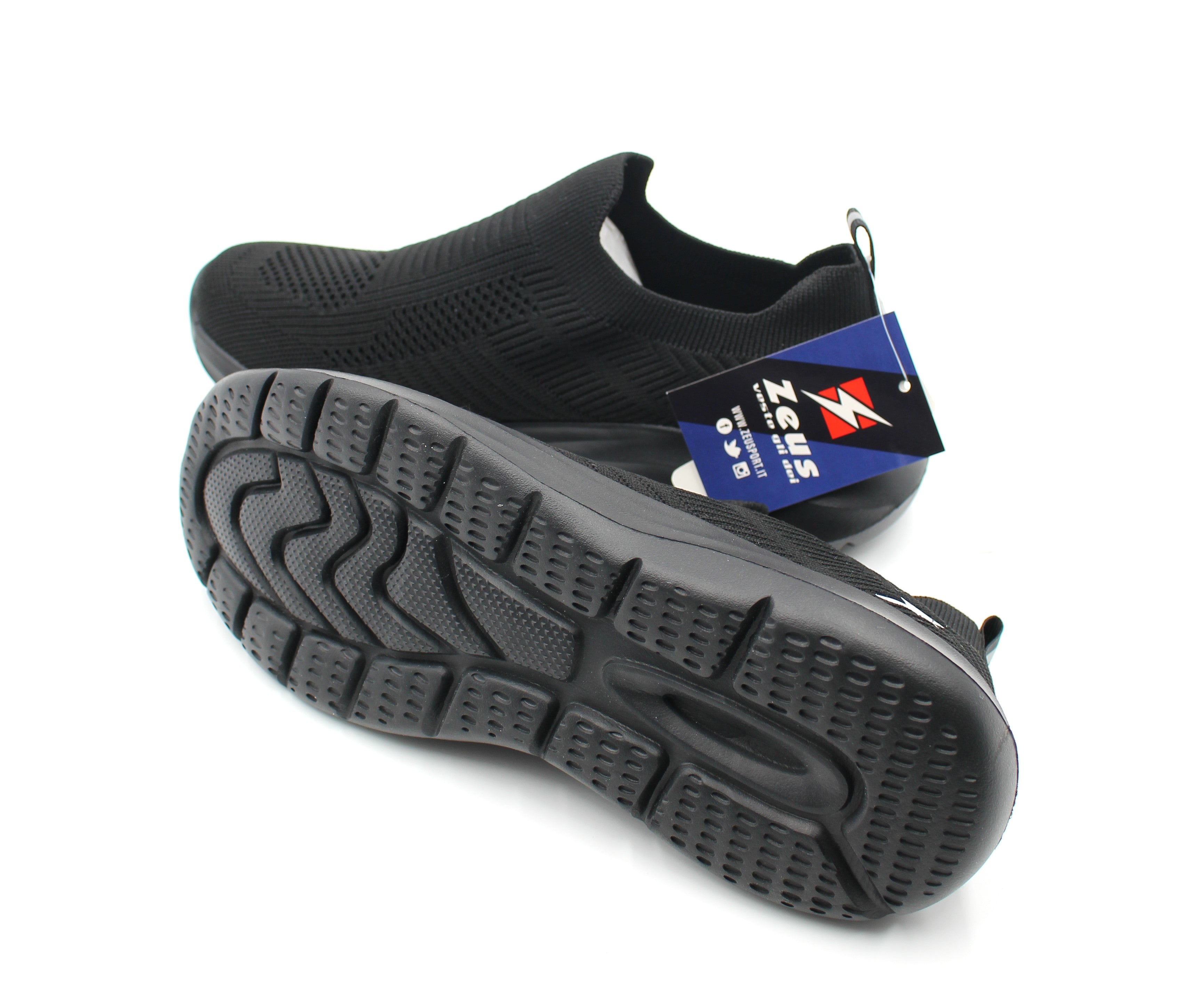 ZEUS SLIP ON UOMO RUNNING - STP24150 black