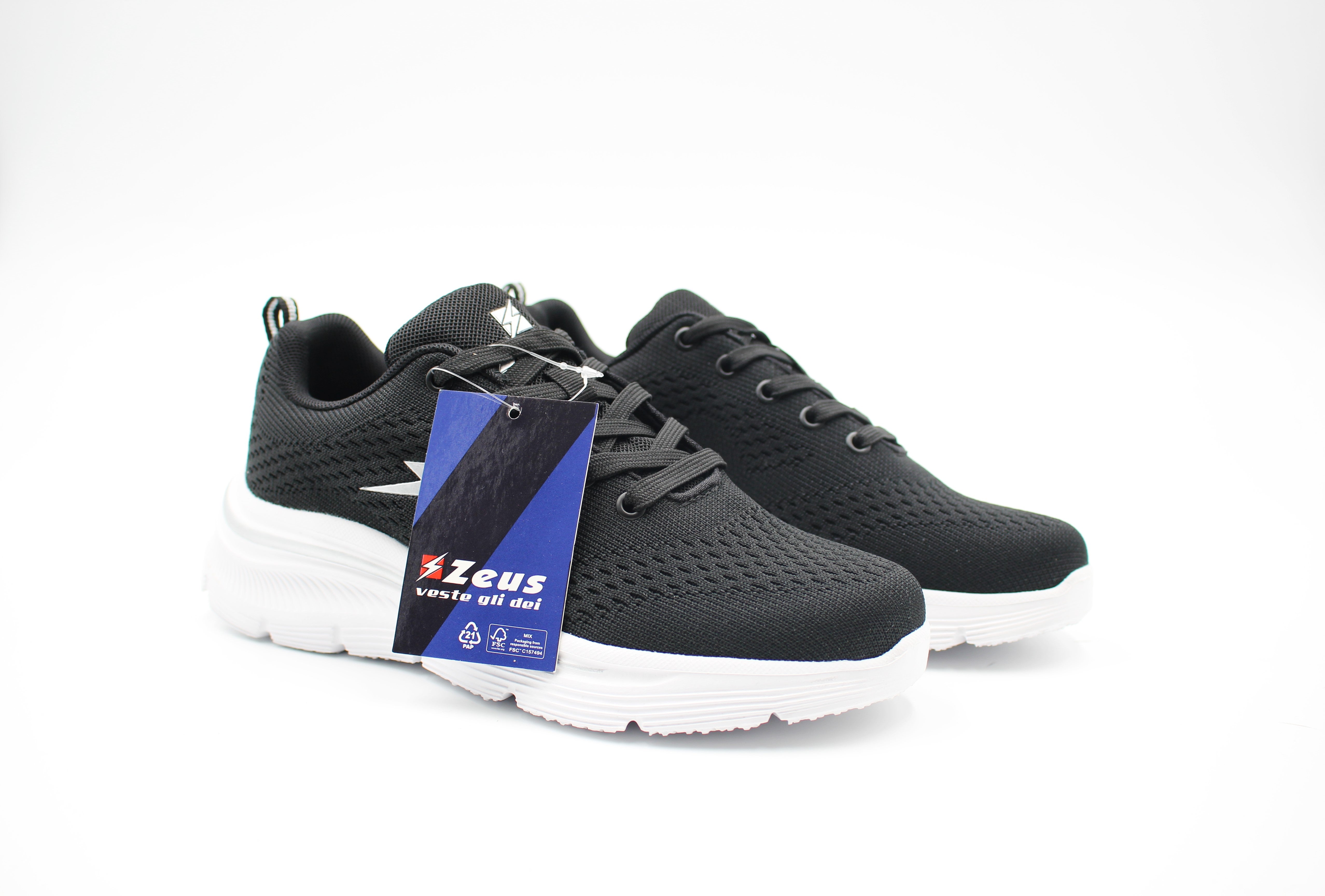 ZEUS SNEAKERS DONNA - stp23-369 black white