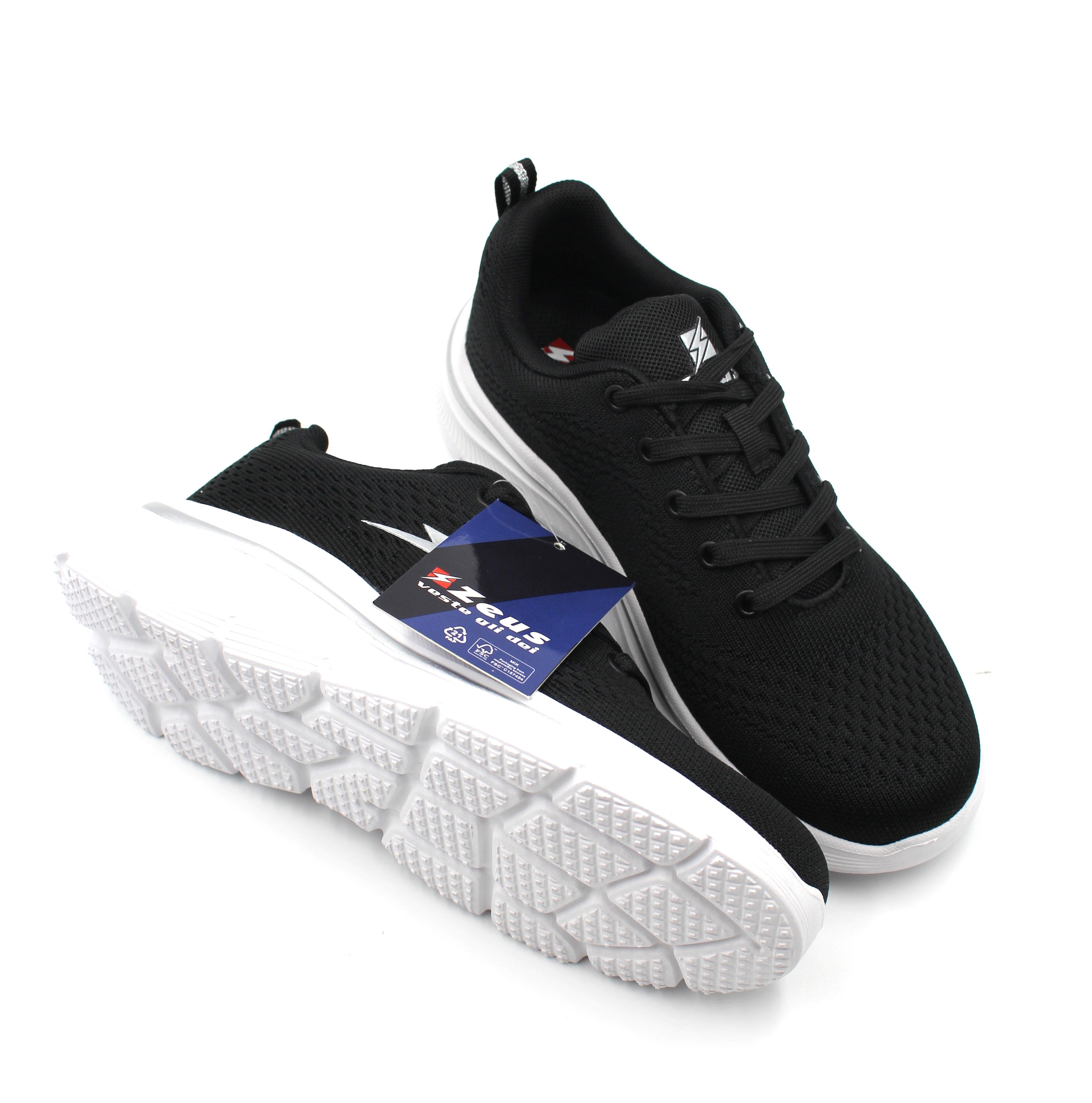 ZEUS SNEAKERS DONNA - stp23-369 black white