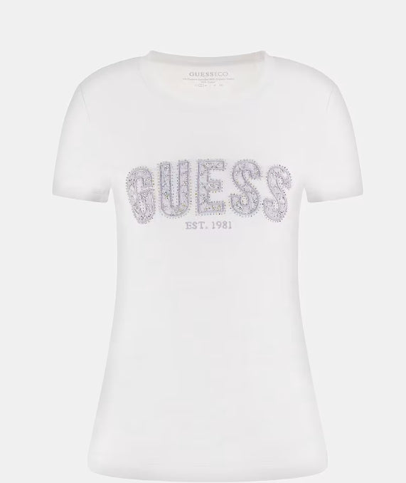 T SHIRT DONNA GUESS - W5GI04-J1314 G011 PURE WHITE